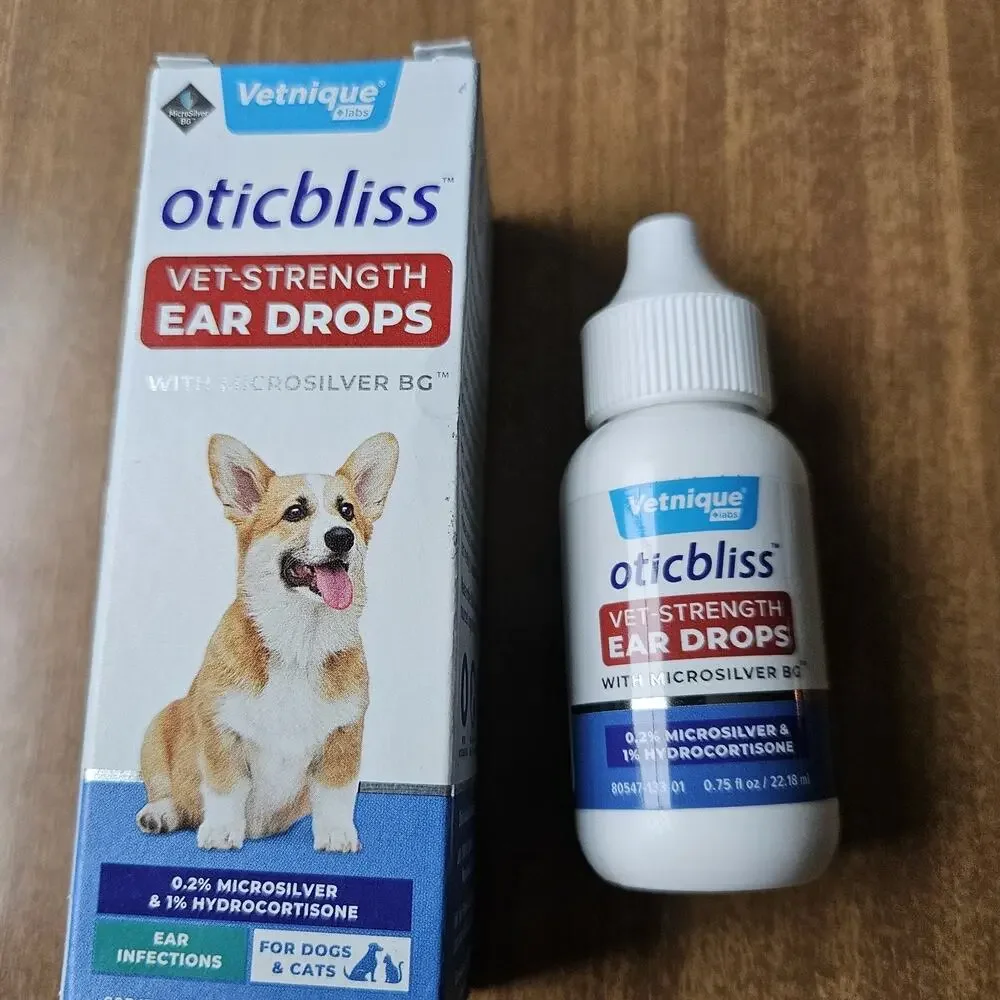 Oticbliss Dog Ear Infection Treatment Dogs Cats Otic Ear Solution Vet Recommend